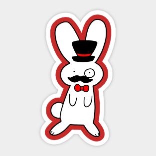 Dapper Bunny Sticker